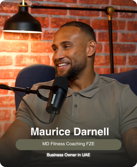 Maurice Darnell, business owner in the UAE — MD Fitness Coaching FZE, founded through XCEED